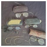 Group of Vintage Glasses - one is 12k Gold filled