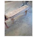 Wood bench 48 x 18 x 11