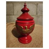 USA Bicentennial Tea Canister Caddy Hand-painted