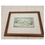 14.5x11 William mangum fine art winter farm