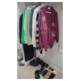 Group of Ladies Winter Coats, Sweaters (Sz L),