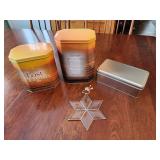 Tins and a glass star, lost lights lighthouse