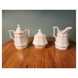 Homer Laughlin COLONIAL WHITE: Sugar Bowl & Lid,