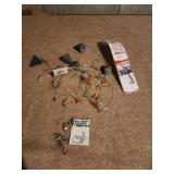 Fishing sinkers and hooks