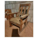 Childs rocking chair wooden 15x20x12