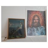 Jesus photos-1 framed 11 x 12.5 and "The Light of