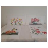 Unframed flower art work by O. Salley. Sizes 2-17