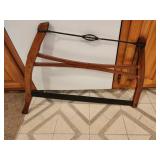 VINTAGE ANTIQUE WOOD BUCK CROSS CUT BOW HAND SAW
