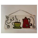 13x6 ceramic cafe sign