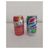 Collectible Jolt Cola can and Pepsi can