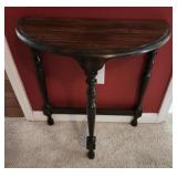 23x26x12 half moon side table vintage