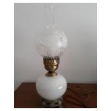 Vintage oil lamp style electric lamp 18 x 6