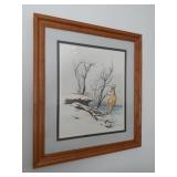 Framed artwork by R.H Cranor 25.5 x 28.5