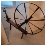 Antique Spinning Wheel 68"Wx48"Tx18"W