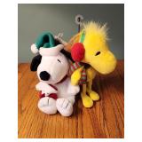 Snoopy and woodstock stuffed animals peanuts