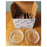 6 lead crystal coasters princess house in