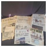 Assortment of Vintage and Older Newspapers