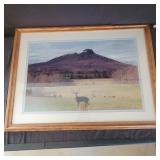 Pilot Mountain Buck print 37x27