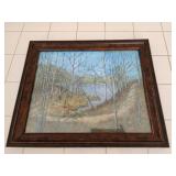 16x13.5 Leola Barr painting trees water