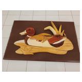 18x11 wood duck wall hanging