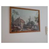 LADIES DOING LAUNDRY ON THE STREAM NEXT TO THE