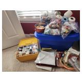 Huge lot of thread, sewing, needlepoint, crafts,