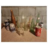 Vintage pepsi bottles, dr pepper, bestco, strohs,