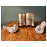 John 14 1-3 and white pigeons