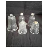 Pegged glass votive candle holders