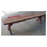 Wood bench 70 x 11 x 18