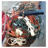 Misc power cords and plugs with a woven basket