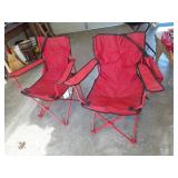 Ozark Trail folding arm chair x2 with carrying