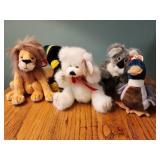Ty beanie babies, lion, bear, duck, koala