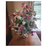 24" tall faux flower arrangement home decor