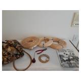 Badket making instructions and supplies. Bag has