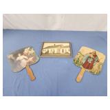 Vintage photograph abd vintage church fans