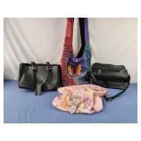 Purse assorted, butterfly hobo bag, 2 black 1