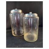 Set of 2 jars with lids