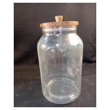 Glass jar with lid