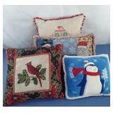 Misc. Christmas throw pillows