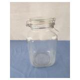 9.5" tall Fido glass canister