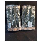 12 Christmas slim sisal trees with LED lights