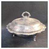 Vintage Oneida silver plated 3 legged bowl with