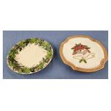 International bazaar pinecone and leaves 8"