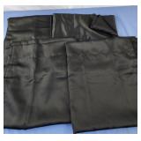 30x62 each panel, 4 panels of black curtains 100