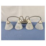 Lighting fixture frosted glass