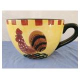 Large rooster planter teacup planter 10" diameter