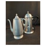 Lot of vintage pewter Cresent and Boardman tea