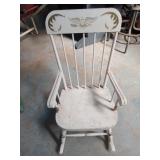 Childs vintage rocking chair with Gold American