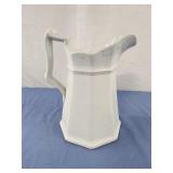 J. Wedgwood  Pearl White Ironstone pitcher 9"
